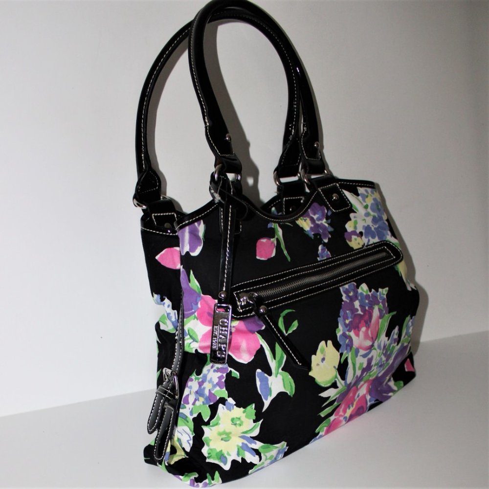 Chaps Multi-color Floral Print Fabric Shoulder Bag - Picture 4 of 8